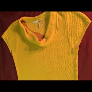 Classiques Entier mustard colored cowl sweaters